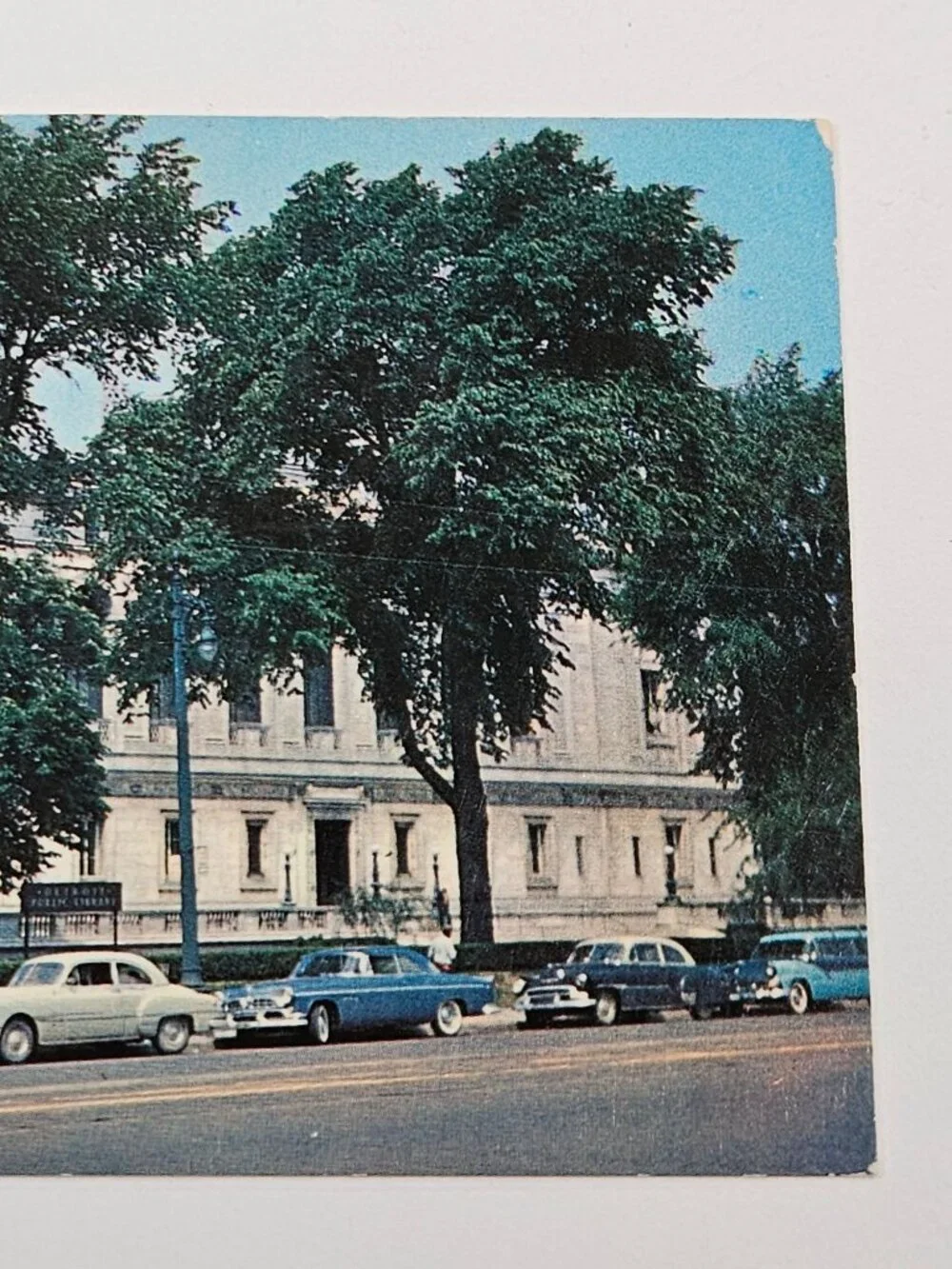 Detroit Public Library Woodward Avenue Detroit Michigan Postcard